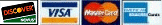 VISA MasterCard Discover American Express
